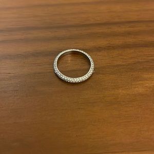 Clare V. Rhodium Ring-Size 8